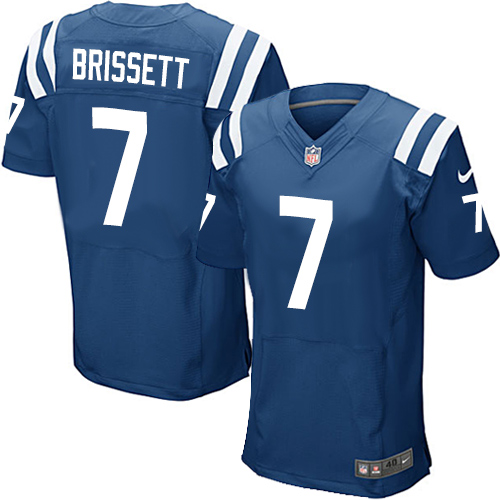 Nike Colts #7 Jacoby Brissett Royal Blue Team Color Men's Stitched NFL Elite Jersey